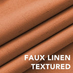 H.VERSAILTEX Linen Blackout Curtains Durable Thick Textured Linen Look 100% - Image 4