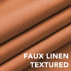 H.VERSAILTEX Linen Blackout Curtains Durable Thick Textured Linen Look 100% - Image 4