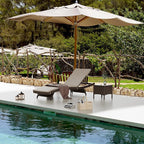 Pamapic Patio Chaise Lounge Set 2 Pieces，Patio Lounge Chair by Pamapic
