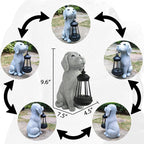 Solar Dog Outdoor Garden Statue - Image 5