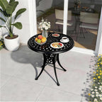 30.31" Outdoor Patio Dining Table, Cast Aluminum Patio Table, Patio Bistro Table by PATIO-IN