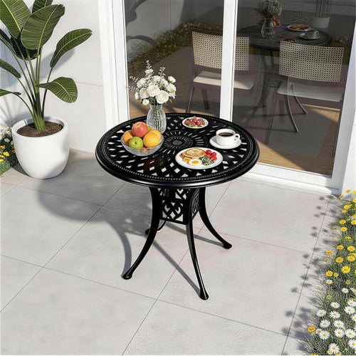 30.31" Outdoor Patio Dining Table, Cast Aluminum Patio Table, Patio Bistro Table by PATIO-IN