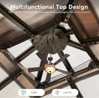 Aoxun 12'x12' Hardtop Gazebo, Aluminum Frame Permanent Pavilion - Image 9