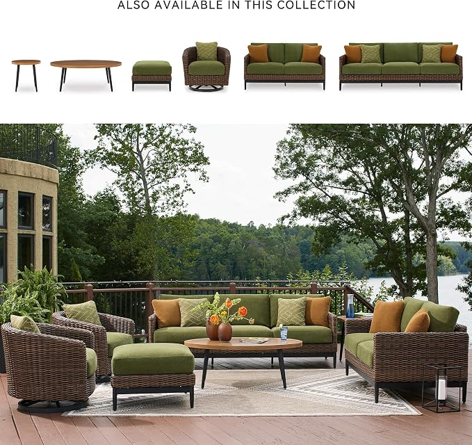 Signature Design by Ashley Horizon Hall Casual Outdoor Weather Resistant Swivel - Image 5