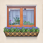 6pcs 30 Inch Window Deck with Coco Liner, Metal Hanging Flower Planter Window - Image 6