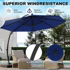 GarveeLife 11FT Cantilever Patio Umbrella - Image 5