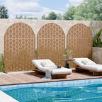 Casaphoria 72" H x 47" W Arched Metal Privacy Screen - Image 7