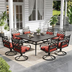 Sophia and William Swivel Outdoor Patio Dining Set by SophiaWilliam