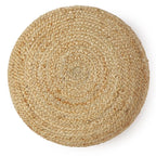 REDEARTH · Jute Circular Low Pouf Ottoman - Image 5