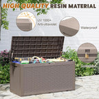Outdoor Storage Box, Resin Deck Boxes Indoor and outdoor, Waterproof Storage - Image 3