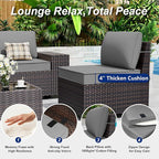 9 Pieces Patio Furniture Set - Image 5