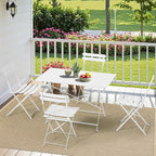 MELLCOM 5-Piece Foldable Patio Dining Set - Image 9