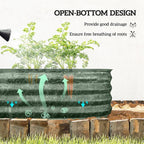 Outsunny 3.5' x 2' x 1' Galvanized Raised Garden Bed Kit, Outdoor Metal - Image 4