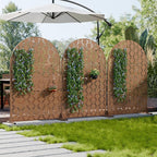 Casaphoria 72" H x 47" W Arched Metal Privacy Screen - Image 3