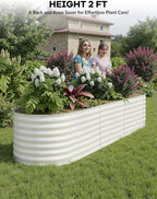 2 Pcs Raised Garden Beds Outdoor 8x2x2 ft - Image 5