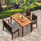 Tangkula 4 Pieces Patio Dining Set - Image 2