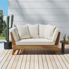Christopher Knight Home Patrick Outdoor Acacia Wood Expandable Daybed - Image 2