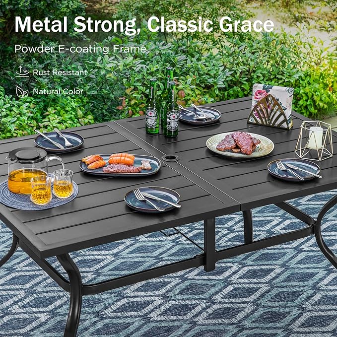 PHI VILLA 7 Piece Outdoor Dining Set - Image 3