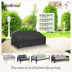 JinHrtoyi 3-Seater Outdoor Couch Cover, 93Wx40Dx35H inches Outdoor Furniture - Image 3