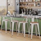 Yongchuang 30 inch Bar Stools Set of 2 Kitchen Bar Height Chairs - Image 8