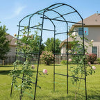 Garden Trellis Arch 7FT PP-Coated Stainless Steel Metal Extra Tall Cucumber - Image 8