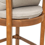 Christopher Knight Home Kuart Acacia Wood Outdoor Bar Stool Set of 2 - Image 13
