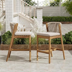 Christopher Knight Home Cuz Patio Barstool Set of 2, Outdoor Counter Height - Image 11