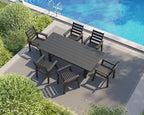 AMERLIFE 7-Piece HDPE Outdoor Dining Set - Image 8