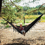 Bellzacasa Double Hammock, Heavy Duty 500 lb Load Capacity Tassels and Fishtail - Image 6