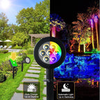 T-SUNUS RGB Solar Landscape Spotlights Christmas, Color Changing Spot Lights - Image 3
