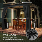 Outsunny 10' x 10' Outdoor Patio Gazebo, Heavy Duty Gazebo Canopy Shelter - Image 8