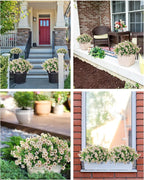 JAKY-Global Faux Flowers for Outdoor Planters 16 Bundles UV Resistant - Image 5