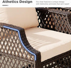 HOMREST 5 Piece Outdoor Swivel Chair Set - Image 2