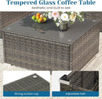Outdoor Patio Furniture Set, Rattan Outdoor Sectional Furniture, Patio - Image 6