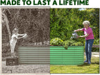 Plant & Plot Galvanized Raised Garden Beds Outdoor // 4×2×2 ft Planter Raised - Image 3