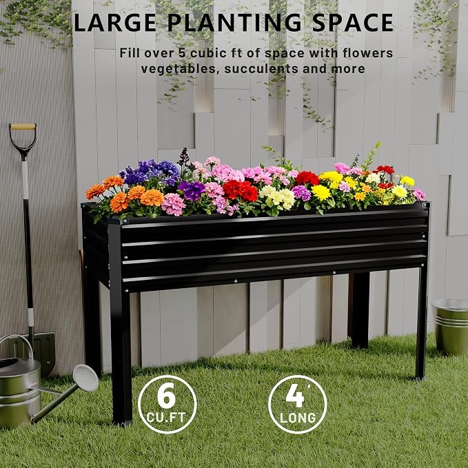 Vengarus Galvanized Raised Garden Bed Outdoor - Image 5