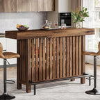 Tribesigns Large 2-Tier Bar Table, 63-Inch Mini Pub Table by Tribesigns