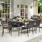 Yaheetech Set of 6 Stackable Outdoor Rattan Dining Chairs, All-Weather Armchair - Image 7