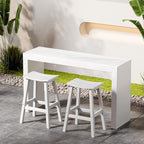 Outdoor Bar Stools Set of 2, Waterproof Barstools, - Image 9