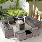 Kullavik 13 Pieces Outdoor Patio Furniture Set by KULLAVIK