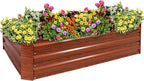 Sunnydaze 11.75" H Raised Metal Garden Bed by SunnydazeDecor
