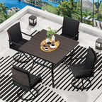 LEVELEVE 5 Piece Outdoor Patio Dining Set - Image 2