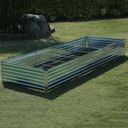 12x4x1.5ft Galvanized Raised Garden Bed, Outdoor Planter Box Metal Patio Kit - Image 6