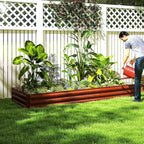 Outsunny Galvanized Raised Garden Bed, - Image 8