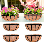 LaLaGreen Wall Planters for Outdoor Plant Deck Railing Planter Boxes for by L%C3%A1L%C3%A1Green