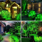 T-SUN Green Solar Spot Lights Outdoor 4 Pack, 49 LED 2 Lighting Modes, IP65 - Image 8