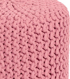 COTTON CRAFT Braided Round Pouf - Image 5
