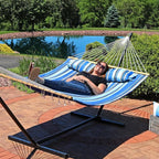Sunnydaze Quilted Outdoor Hammock - Image 8