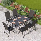 PHI VILLA 7 Piece Patio Dining Set by PHIVILLAThepioneerofcomfortablehouseholdsupplies