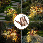 Fohil Solar Watering Can with Lights, Retro Metal Solar Garden Lights Outdoor - Image 6